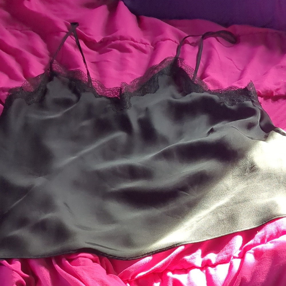 Victoria's Secret Black Satin Camisole